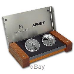 APMEXclusive! 2016 Mexico 2-Coin Silver Libertad Proof/Reverse Proof Set