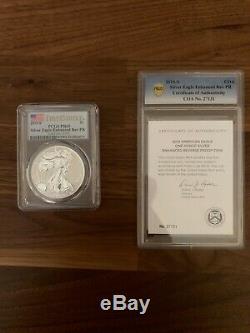 American Eagle 2019 One Ounce Silver Enhanced Reverse Proof Coin PCGS PR69 Crack