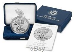 American Eagle 2019 One Ounce Silver Enhanced Reverse Proof Coin (Sealed)