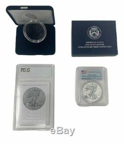 American Eagle 2019 One Oz Silver Enhanced Reverse Proof Coin First Strike PR 70