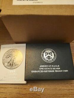American Eagle 2019-S 1 Ounce Silver Enhanced Reverse Proof Coin 19XE IN HAND