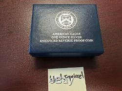 American Eagle 2019-S Silver Enhanced Reverse Proof Coin 19XE COA #06257