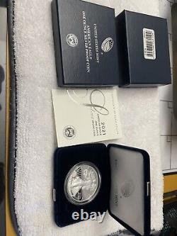 American Eagle 2021 Silver Proof Coin 21EA Type 1 OGP LAST ONE