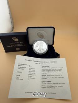American Silver Eagle 2018 San Francisco Proof 1oz Silver Coin OGP With COA