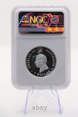 Australia 1oz Silver NGC PF70 Gilt Proof Wedge-Tailed Eagle First Day of Issue