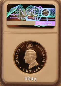 Australia 1oz Silver NGC PF70 Gilt Proof Wedge-Tailed Eagle First Day of Issue