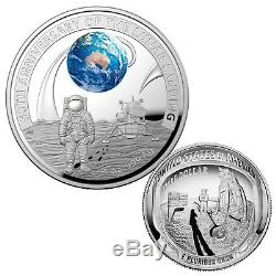 Australia USA 2019 50th Anni Apollo 11 Moon Landing 2-Coin Proof Set