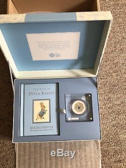 Beatrix Potter The Peter Rabbit Silver Proof Coin And Book Gift Box Set