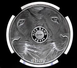 Big 5 Series Lion 1 oz Silver NGC PF70 Lion Proof NGC PF70 UC withBig Five Label