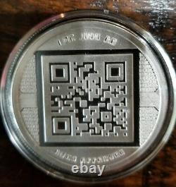 Bitcoin Proof 1 oz. 999 silver commemorative coin AOCS limited Original 2012