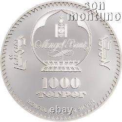 CHE GUEVARA 1 oz Silver High Relief Partially Colorized Proof Coin 2018 Mongolia