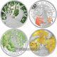 Canada 2013 2014 Maple Canopy Complete 4 Coin $20 Silver Maple Leaf Proof Set