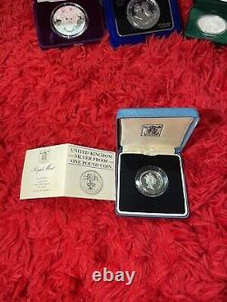 Collection of 1 Gold proof coin and 4 Silver proof coins