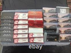 Complete Collection of 32 Silver Proof Coin Sets