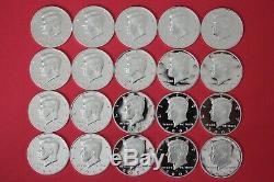 Emergency 90% Silver Junk Coins Modern Silver Proof Kennedy Halves 1 Roll $10