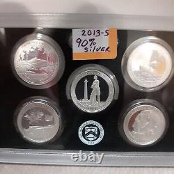 Estate Coin Lot US & Foreign 90% Silver Quarters Proof Set Exonumia Pcs