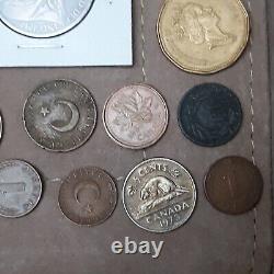 Estate Coin Lot US & Foreign 90% Silver Quarters Proof Set Exonumia Pcs