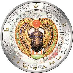 Fiji 2012, WINGED SCARAB, Egypt, only 999 made! $1 Silver Proof Coin