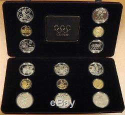 Five Countries Olympic Centennial 1896-1996 15 Coin Gold & Silver Vip Proof Set