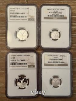 Fractional Proof Mexico Libertad Lot 999 Silver Coin Plata Pura NGC PF 69