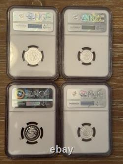 Fractional Proof Mexico Libertad Lot 999 Silver Coin Plata Pura NGC PF 69