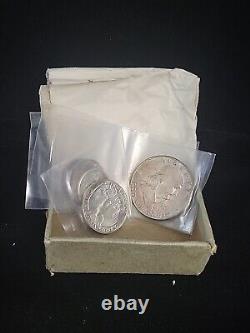 Gorgeous 1954 US Mint Proof Set with Box & Tissue Beautiful Coins Missing Lid