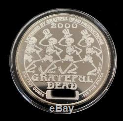 Grateful Dead Silver Proof Ounce Coin Steal Your Face Dancin Skeletons