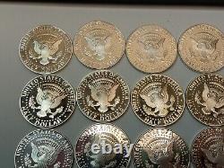 HUGE 90% SILVER PROOF LOT Halves & Quarters 80 SIlver Coins 1 Clad Coin