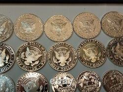 HUGE 90% SILVER PROOF LOT Halves & Quarters 80 SIlver Coins 1 Clad Coin