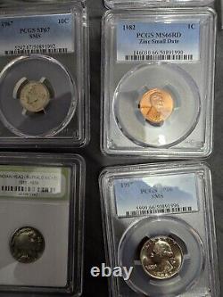 HUGE! COIN COLLECTION! Well Over 150 Coins, Silver, Gold, Slabs, & More