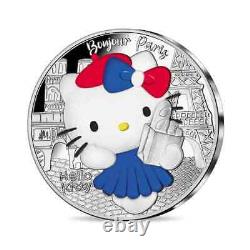 Hello Kitty 50th Anniversary Silver Proof Coin 10 Paris