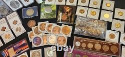 Huge Coin Collection With Silver, Gold, Lots Of Proofs