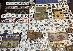 Huge Lot 350+CoinSilver NoteMercuryV/Buffalo/Shield 5CTwo CentIndianmore