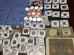 Huge Lot 350+Coin/StampSilver Certificate/Mercury/Buffalo/Indian/18931909 VDB+