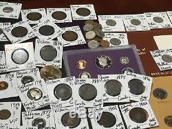 Huge Lot 400+Coin/Stamp/Silver1893MercuryBuffalo/IndianProofVictorian Cents