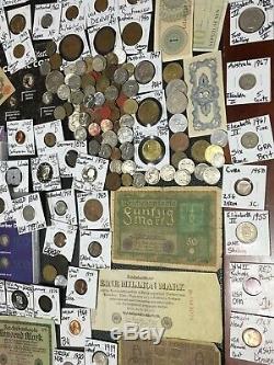 Huge Lot 400+Coins/Stamp$Silver/Barbers/Mercury/Buffalo/Indian/Two Cent/Shield+