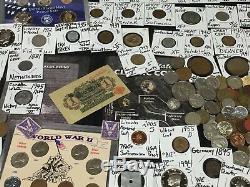 Huge Lot 400+Coins/Stamp$Silver/Barbers/Mercury/Buffalo/Indian/Two Cent/Shield+