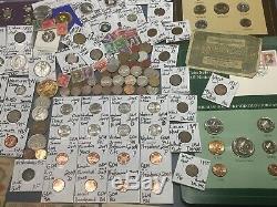 Huge Lot 450+Coin/StampNotes/Mercury/Buffalo/Indian/1893/Liberty/WL/Silver+More