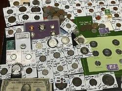 Huge Lot 450+Coin/StampSilver Certificate/Mercury/Buffalo/Indian/1893USA/World