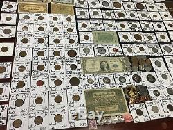 Huge Lot 450+Coin/StampSilver/Note/Mercury/Buffalo/Indian/WL/Franklin/Shield+
