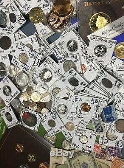 Huge Lot 450+Coin/StampSilver PROOFS/WL Half/Mercury/Buffalo/Indian/1893/Note$+