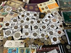 Huge Lot 500+ Coin/StampSilver Note/Mercury/Buffalo/Indian/3C/WL/Proof/JFK/IKE+