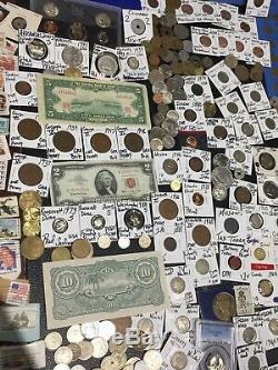 Huge Lot 500+ Coin$/StampSilver Note/PCGS/Mercury/Buffalo/Indian/WL/1893/Proof+