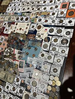 Huge Lot 500+ Coins/StampSilver Note$/Mercury/IKE/Buffalo/Indian/WL/Proof$/JFK+