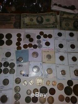 Huge US Coin Collection LotSeated Liberty, mercs, flying/large cent, +100wheaties+