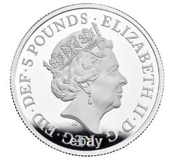 In Stock The Queen's Beasts 2021 UK Two-Ounce Silver Proof Coin (with Box & COA)