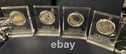 LOT United Nations Sterling Silver Proof PEACE MedalsCoins