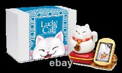 LUCKY CAT 2020 1oz $1 SILVER PROOF COIN Rectangle Colorized