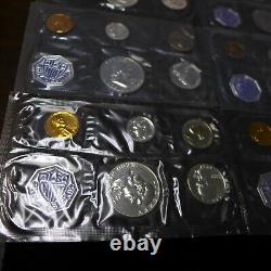 Lot of (10) 1961 Silver Proof Sets No Envelopes / Some Coins Toned or Spots