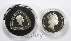 Lot of 2 1987 1998 Bermuda Silver Proof Coins